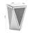 Inverted Triangular Mirror Square Table, Crystal Diamond Inlaid Coffee Table Glass Side Table