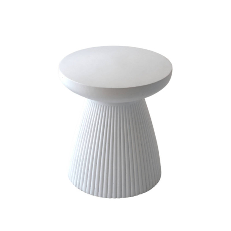 Table de bout en aluminium avec tablette, table d'appoint d'extérieur pour patio, jardin