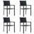 Rectangular 35.1" Long Dining Set with Cushions-194238083-200258482