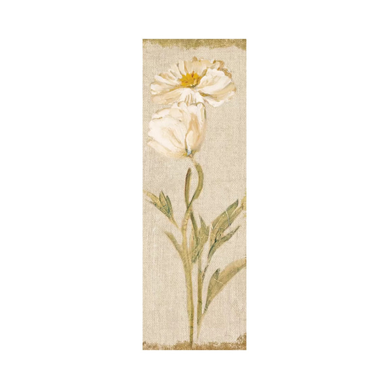 Cosmo Panel On White, Vintage by Cheri Blum - Wrapped Canvas Panoramic Painting, 30.48 cm H x 91.44 cm W x 1.91 cm D