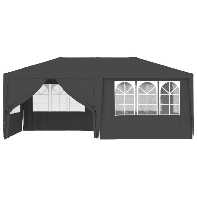Erim 4m x 6m Steel Party Tent, Anthracite
