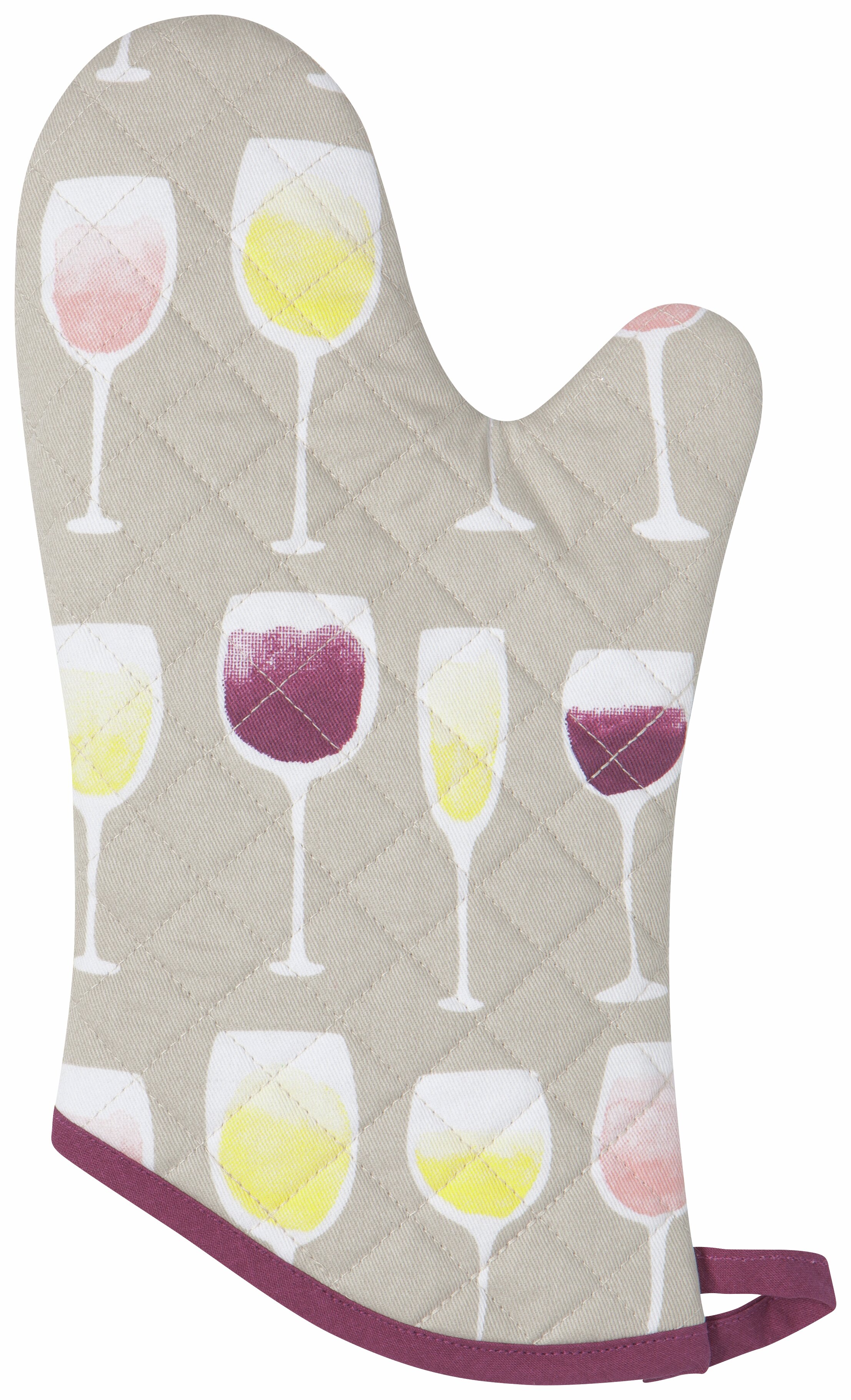 Caroline's Treasures Drinks and Cocktails Purple Oven Mitt