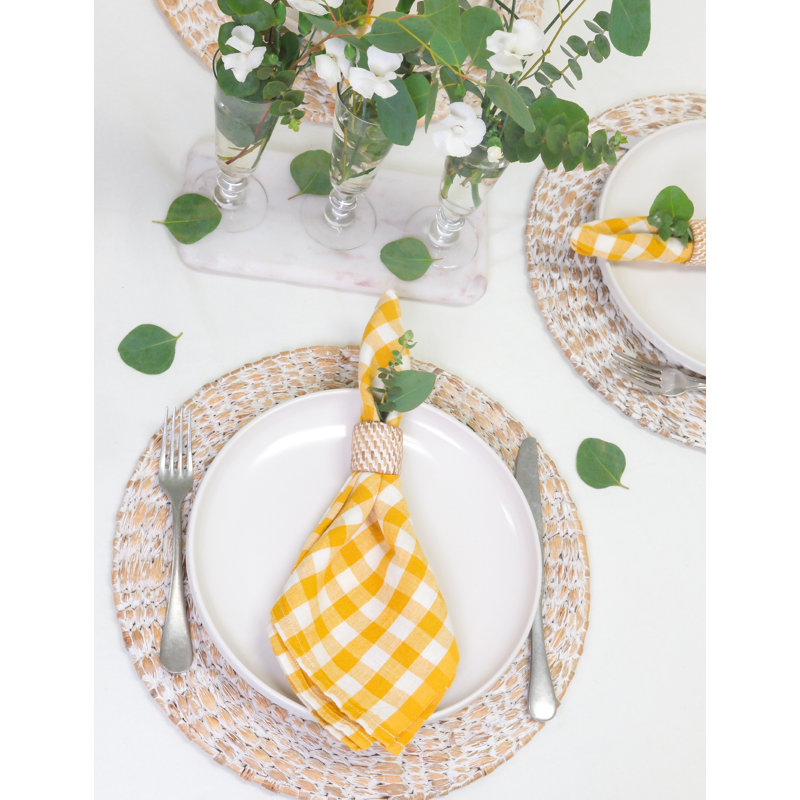 Alessandro Linen Square Napkins, Sky