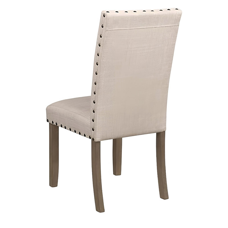 Chaise rembourrée en lin Meinhardt