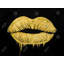 Golden Lips, reproduction sur toile
