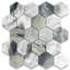 12" x 11" Marble Mosaic Honeycomb Wall & Floor Tile