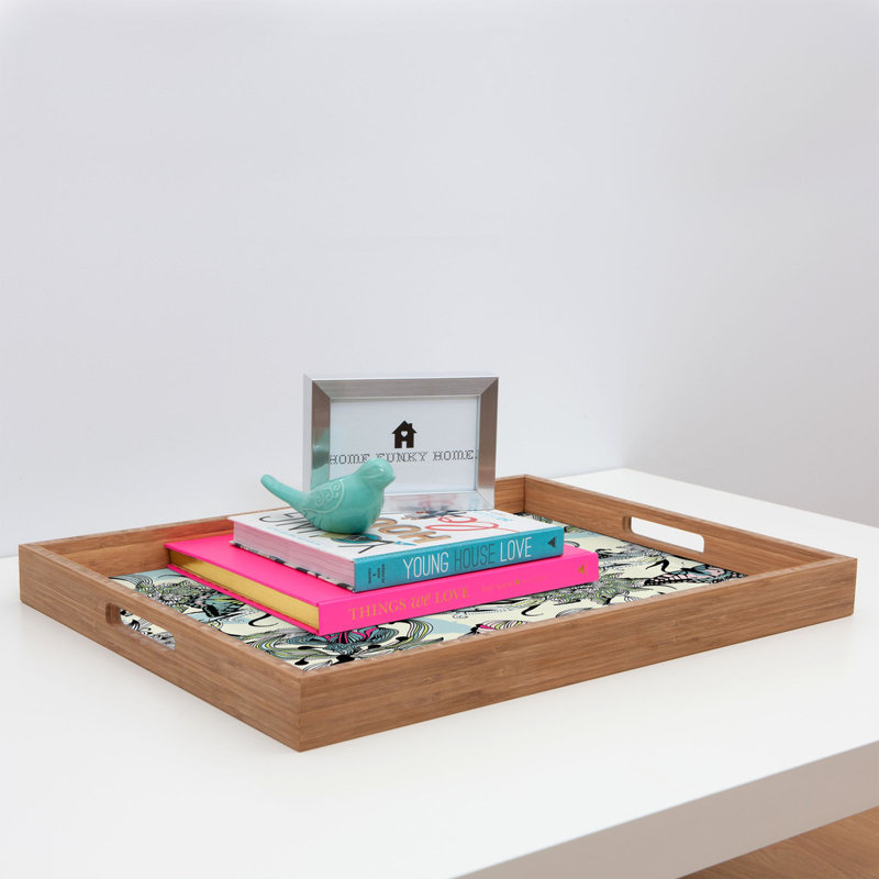 Solid Wood Tray, 1.75" H x 18" W x 14" D