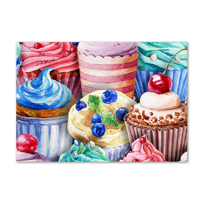Colourful Muffins - Wrapped Canvas Print