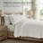 Evergrace Medallion Stitch Cotton Quilt Set - 3-Piece Quilted Bedding Set With Pillow Shams, Lightweight Breathable All-Season Bedspread Coverlet, 100% Cotton, Pre-Washed, OEKO-TEX Certified, Skin-Friendly-126545080-126545087
