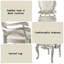 Chaise avec accoudoirs en tissu Bemment (ensemble de 2)