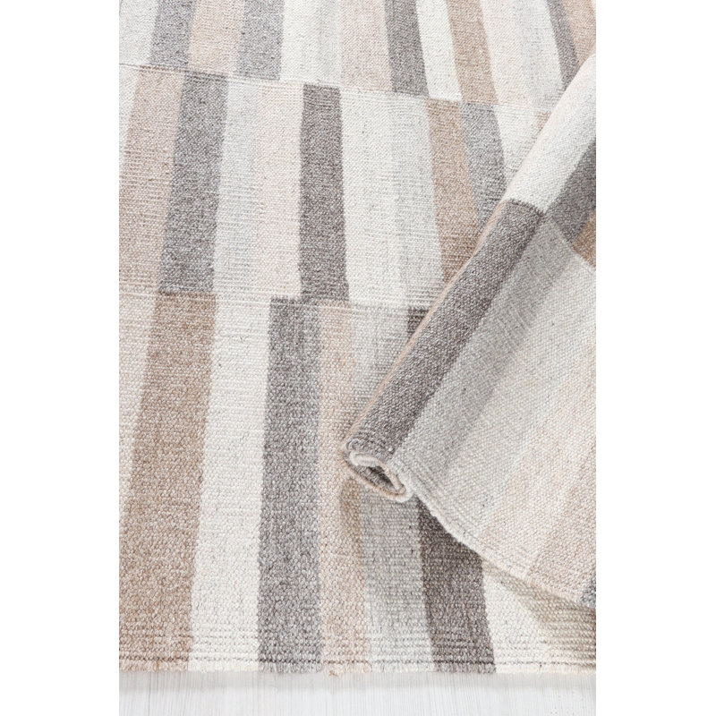 Brooklyn Wool Hand Woven Area Rug, Rectangle 160 x 230cm