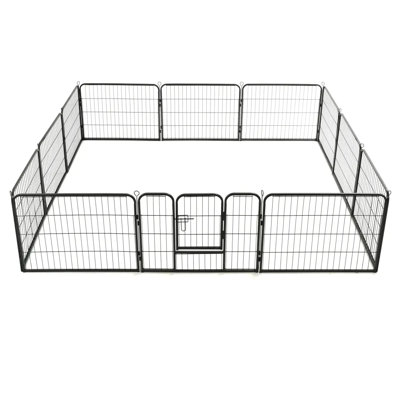 Carmona 60cm H Panel Metal Exercise Pen With Door