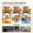 54 In. 5 Solid Blades Woven Rattan Cover Indoor Flush Mount Ceiling Fan With Integrated Led And Remote-1012529890-1012529918