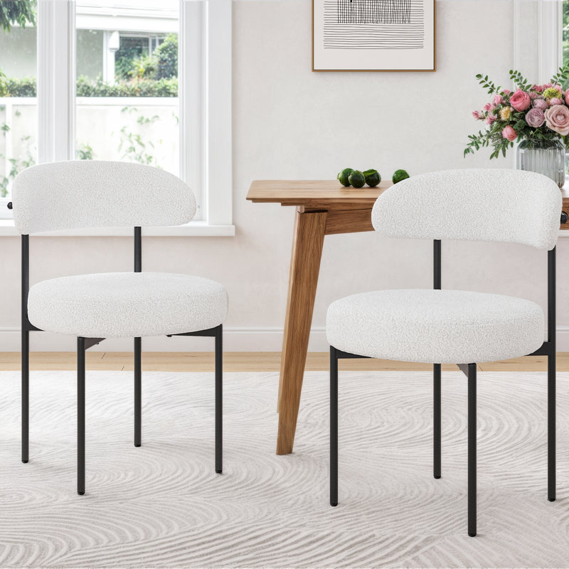 Chaise rembourrée Keerthika, Beige