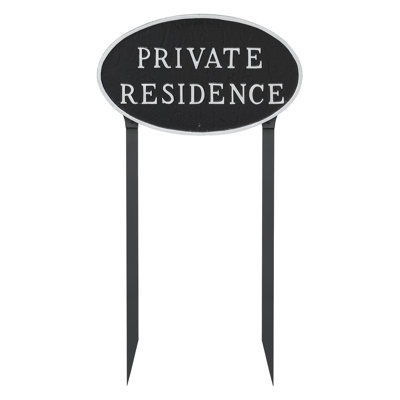 Private Residence Statement Garden Sign