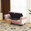 Banc de rangement en velours Bentlee -1426411804