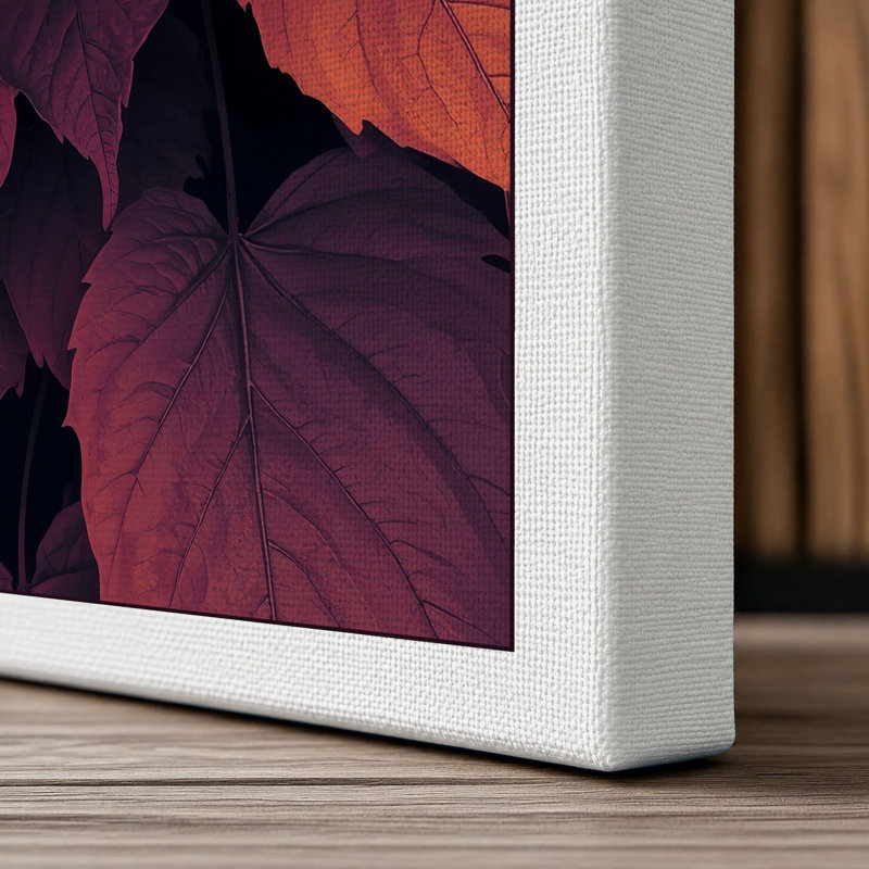 Autumn Leaves Study Botanical - Wrapped Canvas, 24x16 - 61.0 x 40.6 cm, White Border