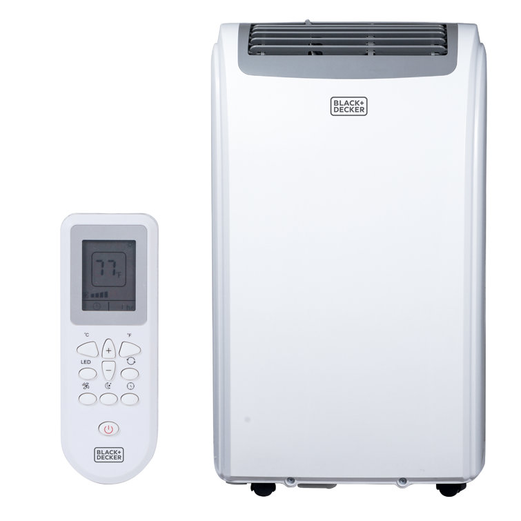 BLACK+DECKER 12,000 BTU Portable Air Conditioner with Remote Control, White