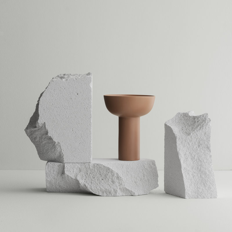 8.3" Ceramic Table Vase, Terracotta