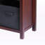 Étagère moderne en bois Verona au fini noyer / noir, H 30 po x l 38,98 po x P 12,99 po-1920928506