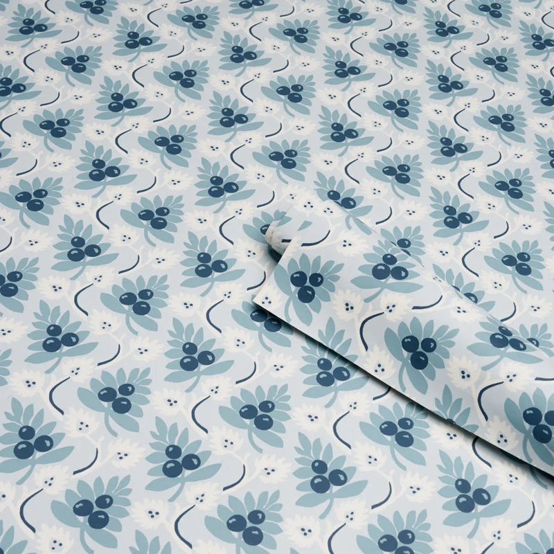 Custis Orchard Wallpaper, Blue