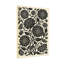 Plantes et fleurs à motif floral noir sur fond crème-758440838