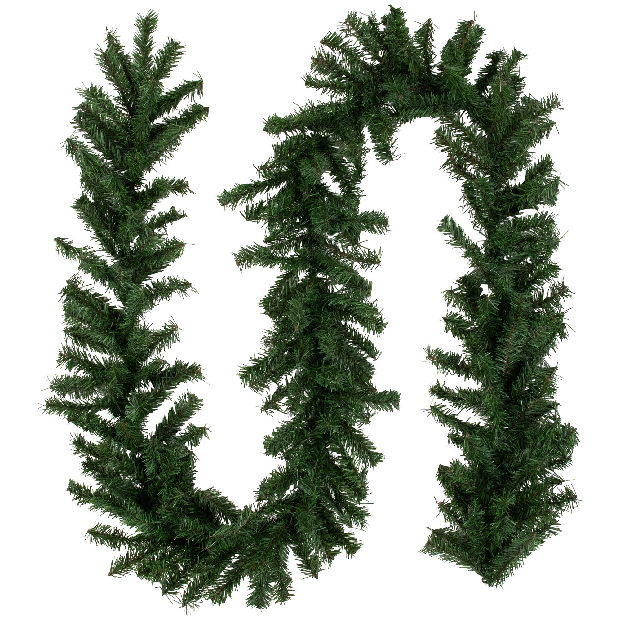 Canadian Pine Artificial Christmas Garland Unlit, 10'' H x 108" L x 10'' D