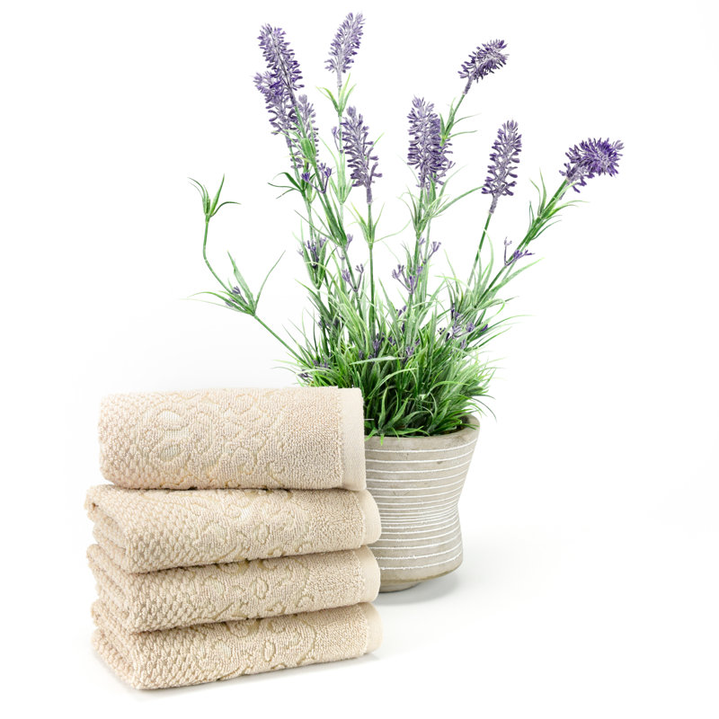 Serviette de toilette Parkerson en coton turc, Beige
