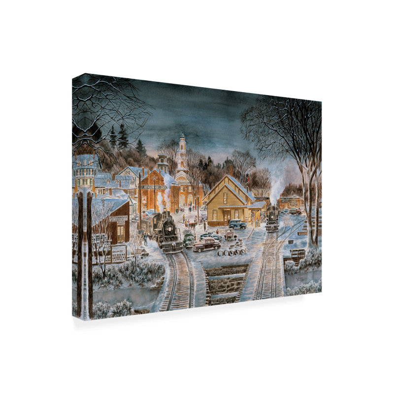 Art sur toile, "The Homecoming" par Stanton Manolakas, H 14 po x l 19 po x P 2 po
