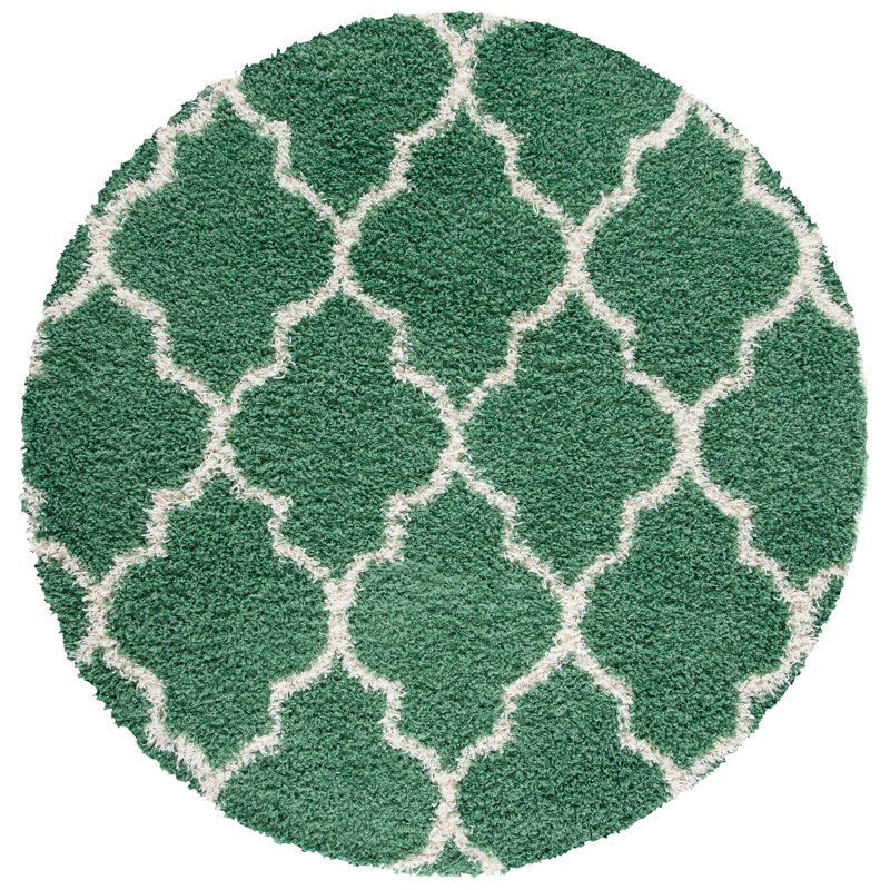 Sugarbush Performance Geometric Rug, Round 6'7"