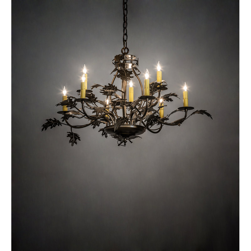 Lustre empire 9 lumières de style bougie Xenia