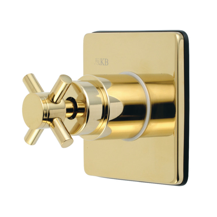 Kingston Brass Concord Single-Handle Wall Mount Three-Way Diverter Valve with Trim Kit