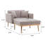 Chaise longue Classic, chaise d'appoint moderne en tissu pour chambre à coucher ou salon,-1886739008