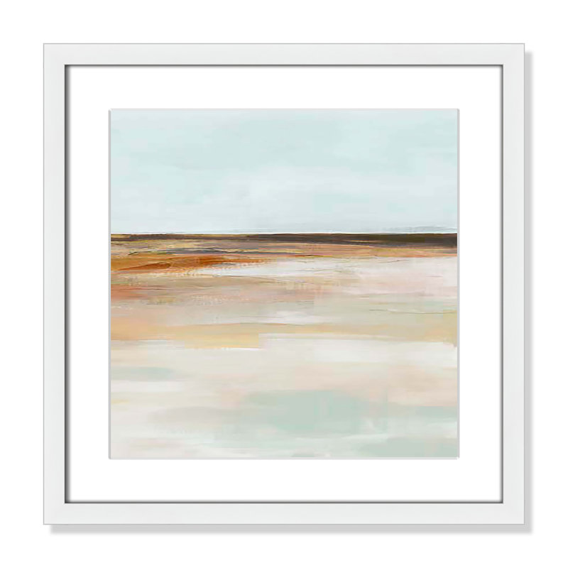 «Coastal Glades II» par Ian C, H 17 po x l 17 po x P 1,25 po, Encadré de boîte blanc