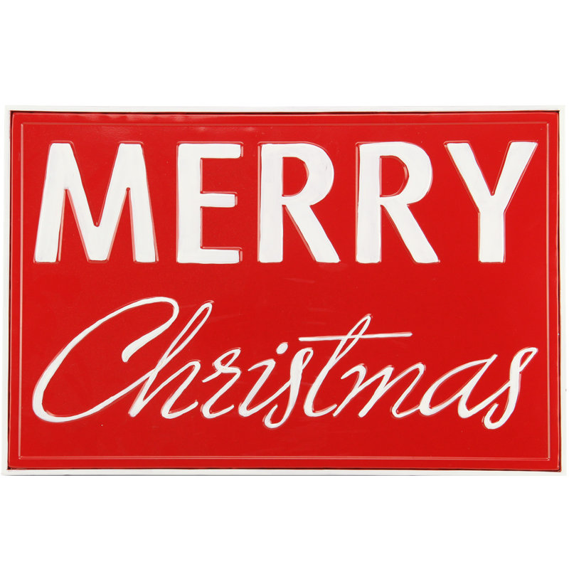 Plaque « Merry Christmas »