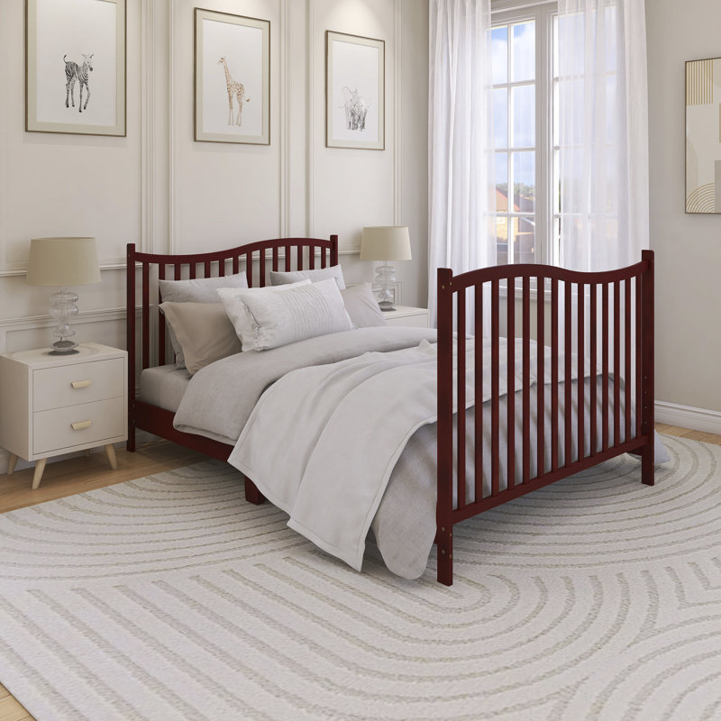 Lit de bébé convertible 5-en-1 Chelsea, Cerisier