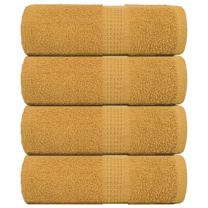 Sawiki 100% Cotton Hand Towel, Gold