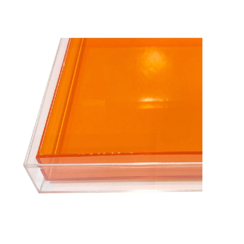 Fedelina Plastic / Acrylic Tray, Orange