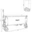 Très grand chariot utilitaire pliable très long de 51 pouces - capacité de 480 lb, cadre ultra-stable breveté, pliage 1: 6 pour économiser de l'espace et roues tout-terrain de 7 po, aucun assemblage requis