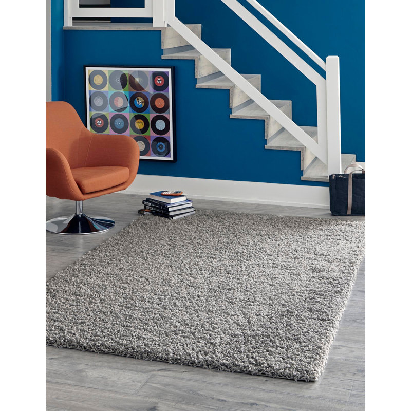 Tapis Santosha à poils longs, Carré 7 pi 10 po