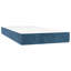 Lit sommier avec matelas Vidaxl bleu foncé-1249178987