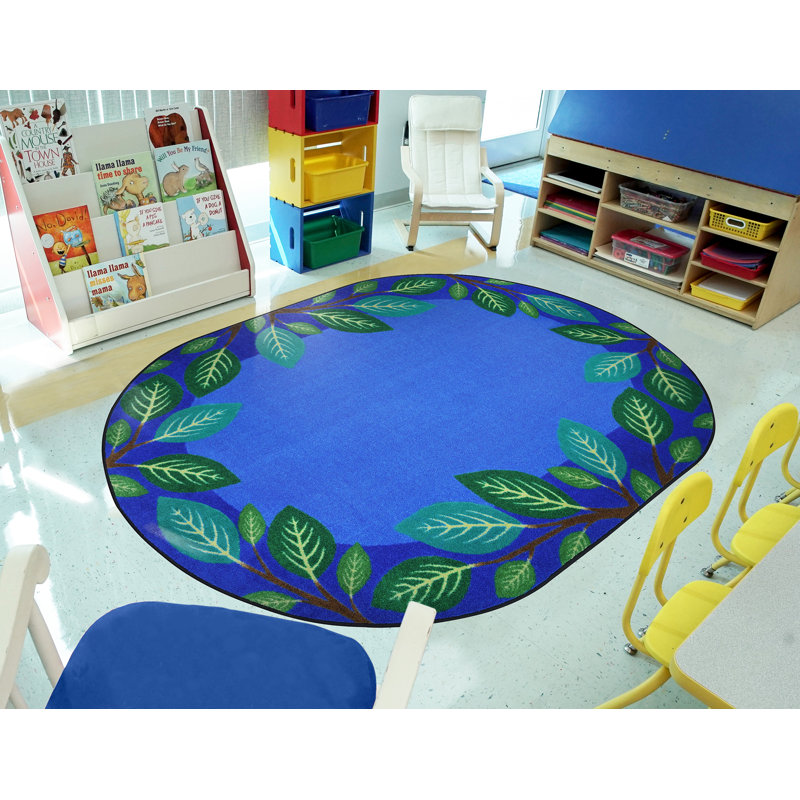 Tapis Breezy Branches par Joy Carpets, Ovale 7 pi 8 po x 10 pi 9 po