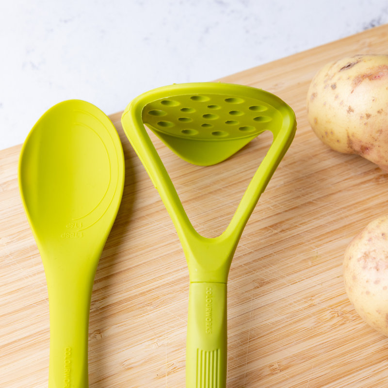 Colourworks Brights Potato Masher, Green