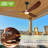 3-Blade Farmhouse Ceiling Fan With Light Kit and Remote, Memory LED Light, 6 Speed Noiseless DC Motor-1107420591