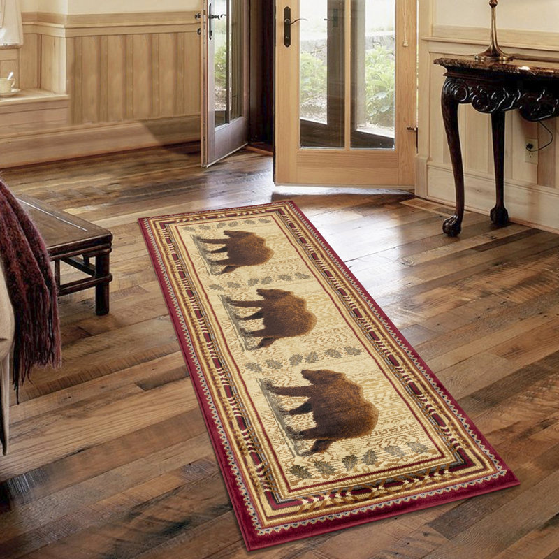 2 pi 7 po X 3 tapis de polypropylène rouge, teinté, pour le plaisir à long terme