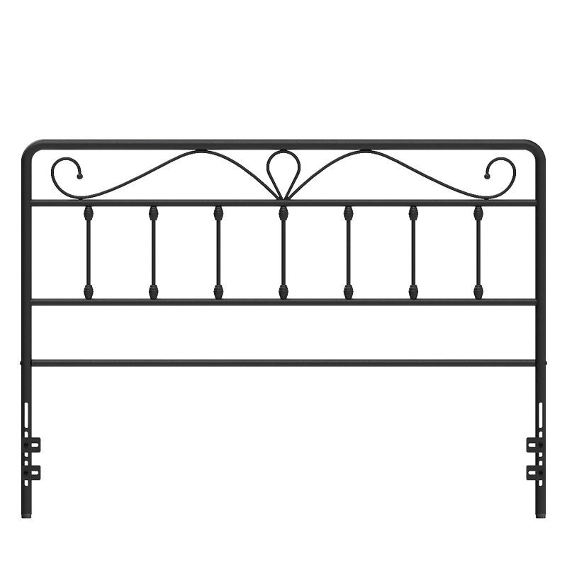 Open-Frame Steel Metal Headboard, Queen , Black 