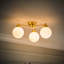 Cementon Glass Semi Flush Mount-504309578-504309576