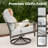 Outdoor Swivel&Rocker Chairs Set with Hand-Woven Rope Back-1952682595