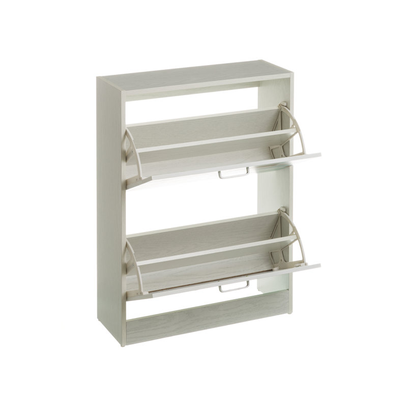 12 Pair Flip Down Shoe Storage