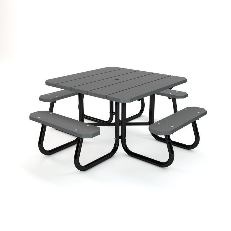 Table carrée Cora, Aucun, Gris